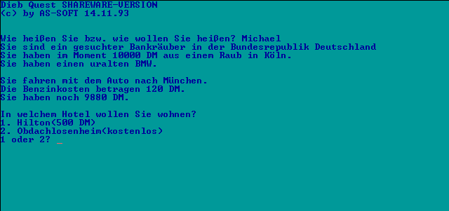 Dieb Quest von AS-Soft<br>Wer hier 