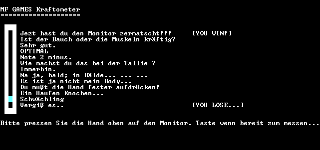 Kraftometer von MF-Soft<br>Manchmal muss es mehr als Kraft sein...