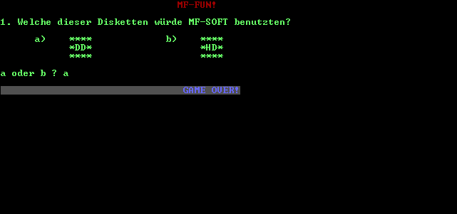 MF-Fun von MF-Soft<br>Bei diesen Fragen kann man sich die Lsung mehr als nur denken...
