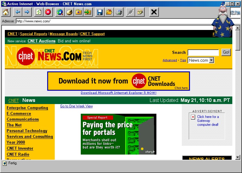 Der integrierte Web-Browser