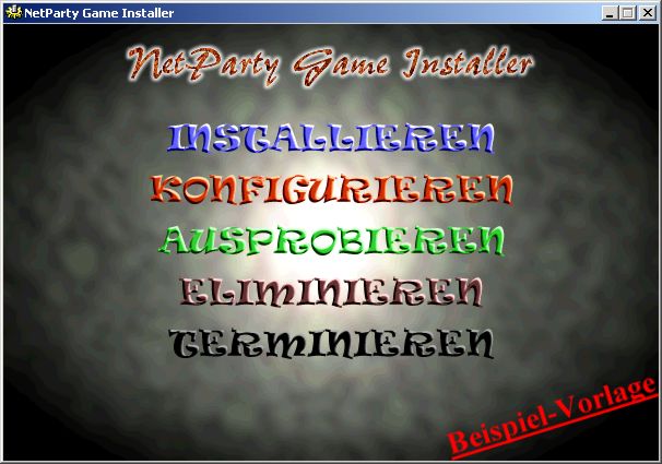 Das Hauptmen (Grafik anpassbar)